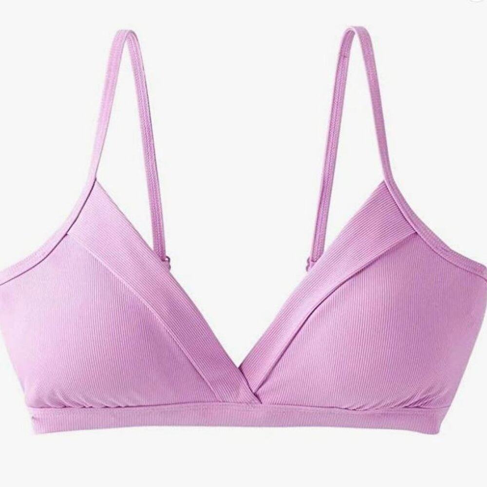 prAna Women's Lahari Halter Top Violet Mist Rib, LARGE,  NEW with TAGS